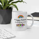 Mug - White Glossy - A happy outcome to all things is sure
